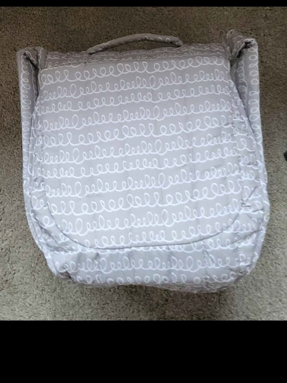 Gray Swirl Baby Travel Lounger - Picture 1 of 2